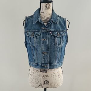 Levi's Blue Denim Vest